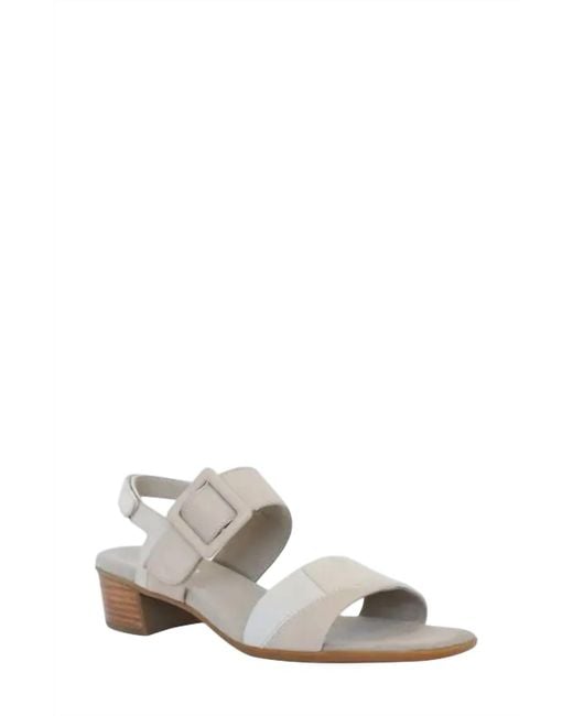 Munro White Frances Slingback Sandal
