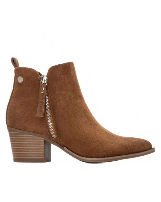 Xti Brown Refresh Booties