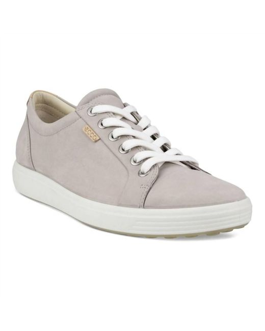 Ecco White Soft 7 Sneaker