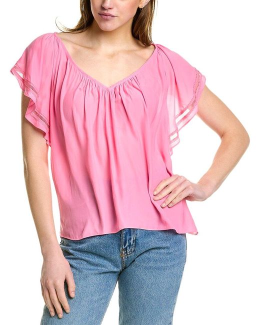 Ramy Brook Pink Winston Top
