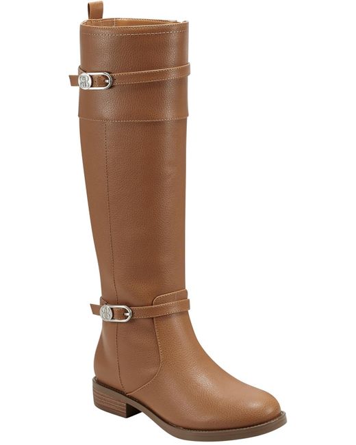 Bandolino Rynn Faux Leather Tall Knee-high Boots in Brown | Lyst