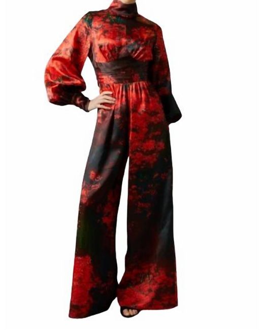 Hope for Flowers Red Full Sleeve Jumpsuit