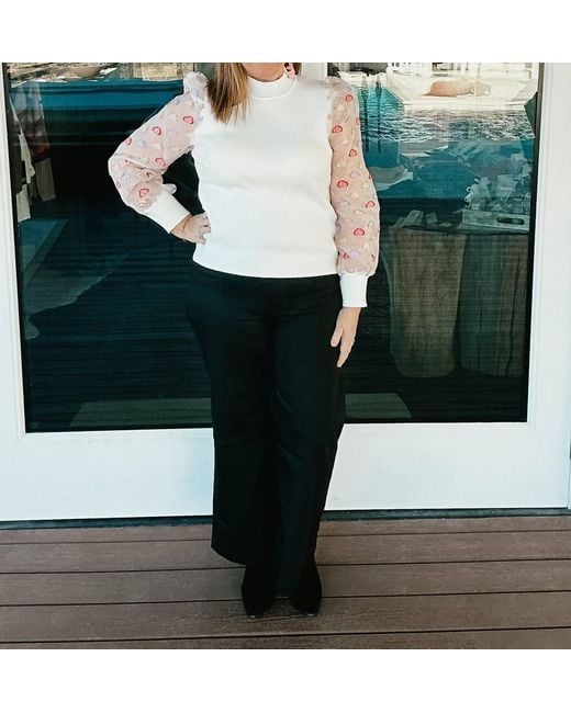 Thml Green Lorelei Heart Sleeve Blouse