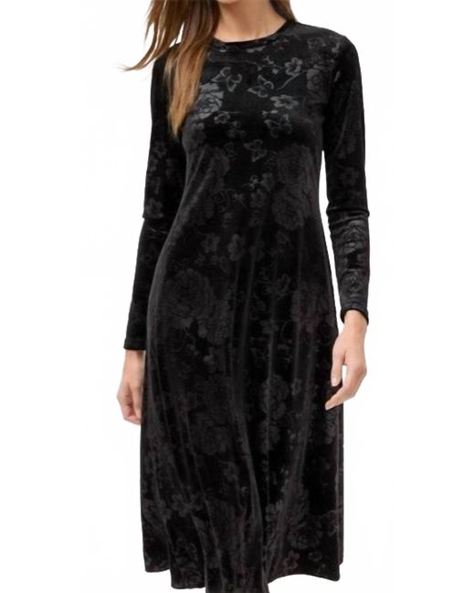 johnny was black velvet dress Johnny Was Lilith Velvet Silk-Blend Wrap Dress - Black