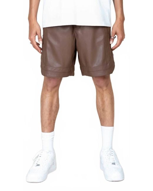 Eptm Brown Courtside Shorts for men