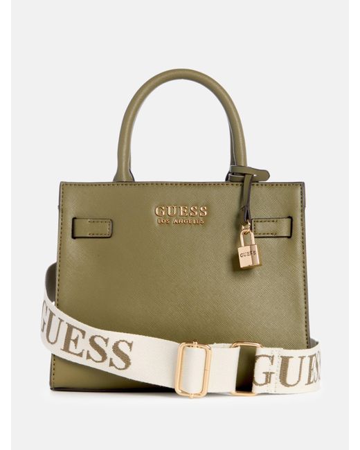 Guess Factory Metallic Lindfield Small Satchel