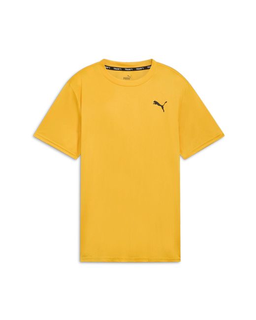 PUMA Yellow Fit Graphic Tee for men