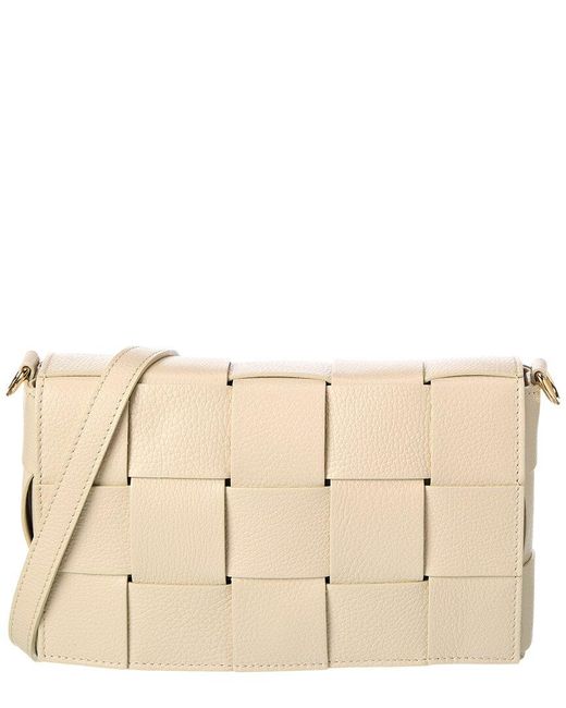 Isabella Rossetti Natural Ember Hand-Woven Leather Shoulder Bag