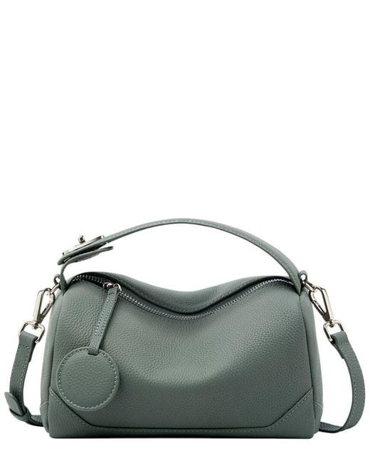 Adele Berto Green Leather Crossbody