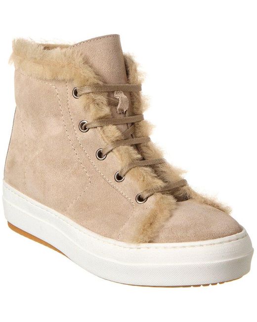 Theory Natural Suede High-top Sneaker