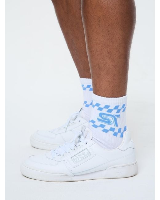 Sergio Tacchini White Corsa Sock for men