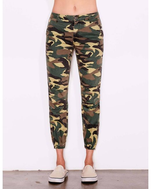 Sundry Camo Cotton Twill Zip Jogger | Lyst