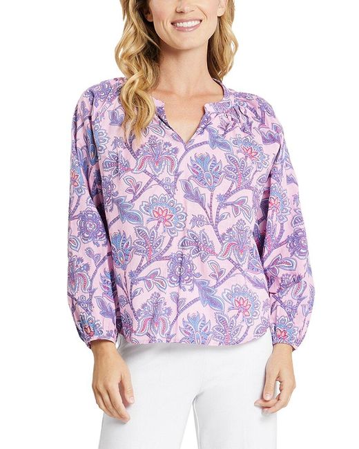 Jude Connally Purple Lilith Blouse