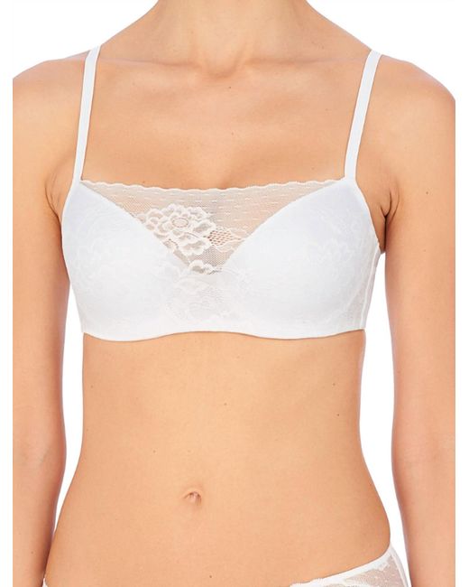 Natori White Marquee Bra