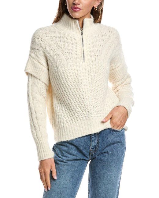 IRO White Jilana Alpaca & Wool-Blend Sweater