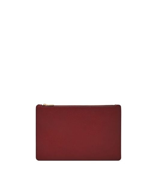 Fossil Red Pouch Litehide Leather Pouch