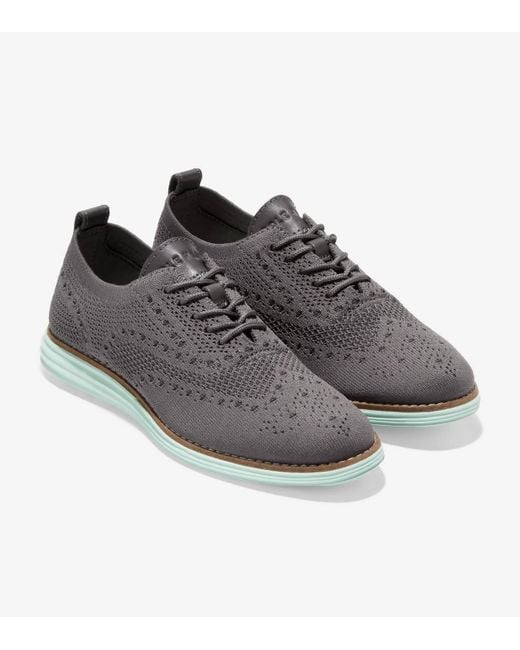 Cole Haan Gray Og Grand Stitchlite Wing Oxford for men