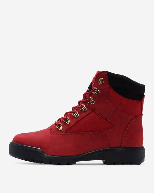 Timberland Red Field Tb-0a2jnw-f41 Dark Leather 6" Waterproof Boots Nr5433 for men