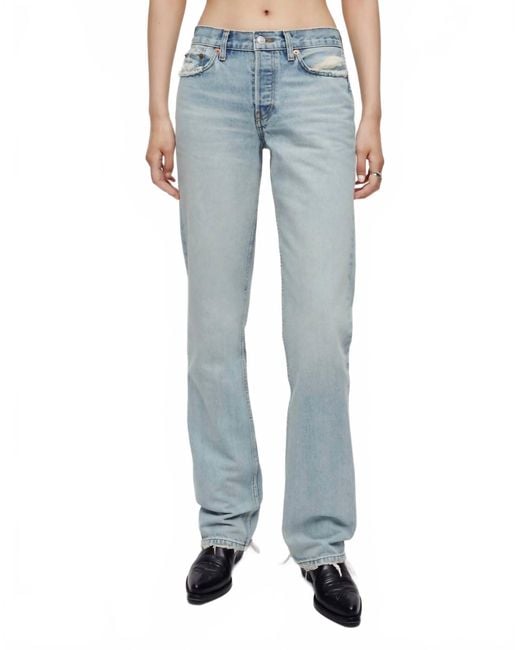 Re/done Blue Easy Straight Jean