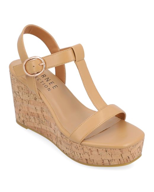 Journee Collection Natural Tru Comfort Foam Matildaa Sandals