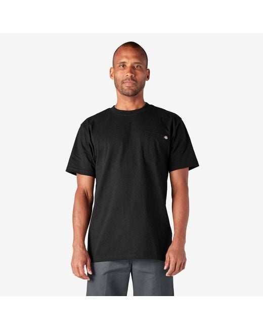 Dickies Black Short Sleeve Heavyweight T-shirt for men