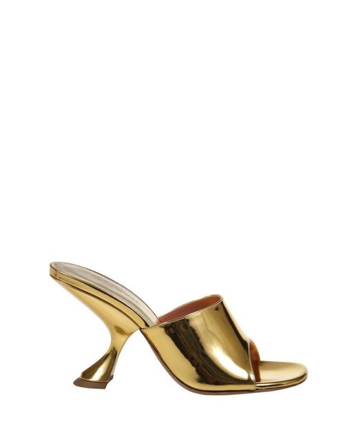 AMINA MUADDI Metallic Taylor 90 Slipper