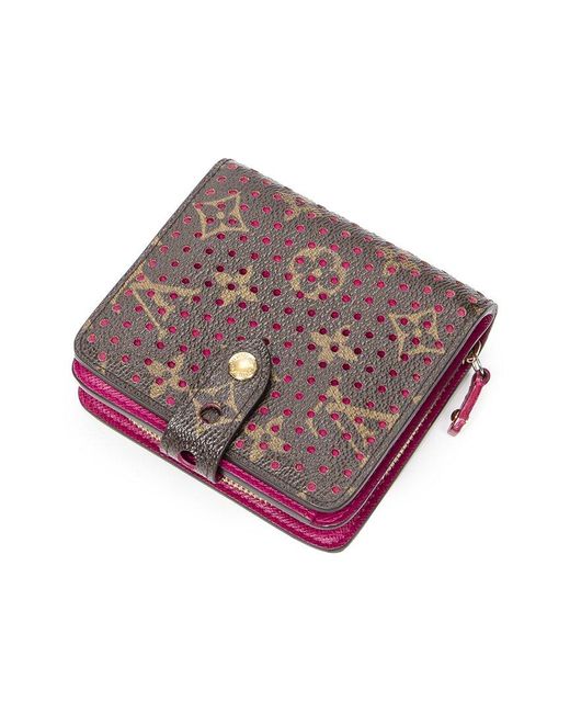 Louis Vuitton Gray Limited Edition & Fuchsia Monogram Perforated Canvas