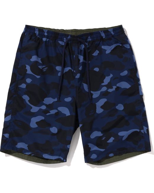 Bape blue camo shorts shop