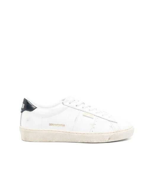 Golden Goose Women's White Low-Top Sneakers With Contrasting Heel Tab