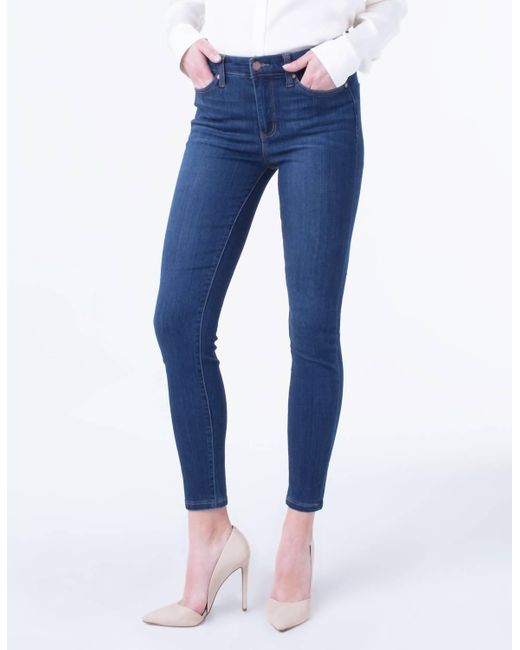 Liverpool Jeans Company Cotton Petite Abby Ankle Jean I in Blue | Lyst
