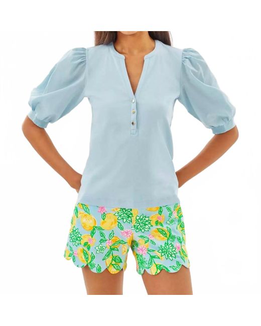 Lilly Pulitzer Blue Ronson Knit Top