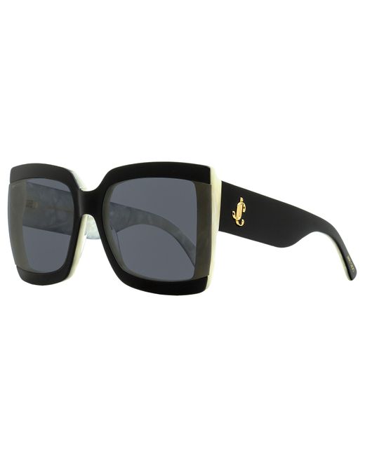 Jimmy Choo Black Square Sunglasses Renee 9htir /ivory 61mm