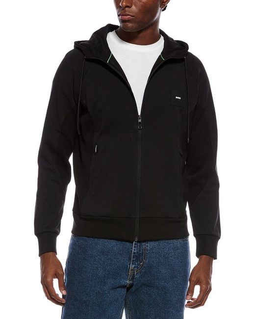 Boss Black Saggy Ribbed Jacket for men