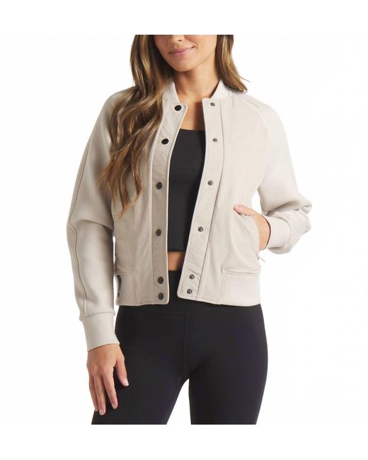 UNRL Natural Jetset Bomber Jacket