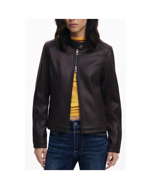 Desigual Black Polyester Jacket