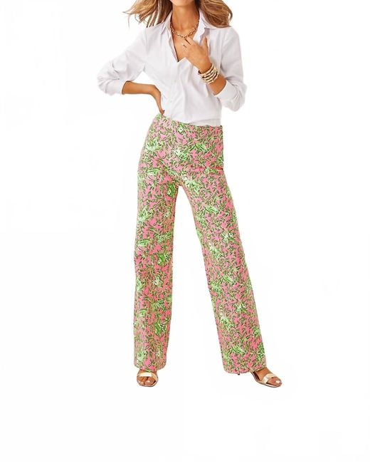 Lilly Pulitzer White Ellamarie Stretch Pant