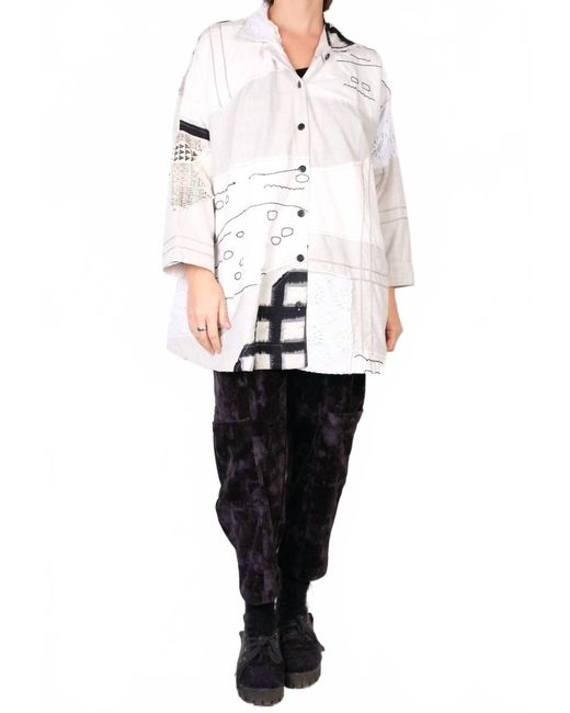 mSquare White Swing Jacket