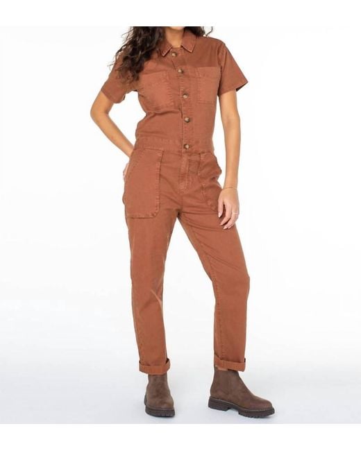 Roxy Orange Servo Jumpsuit