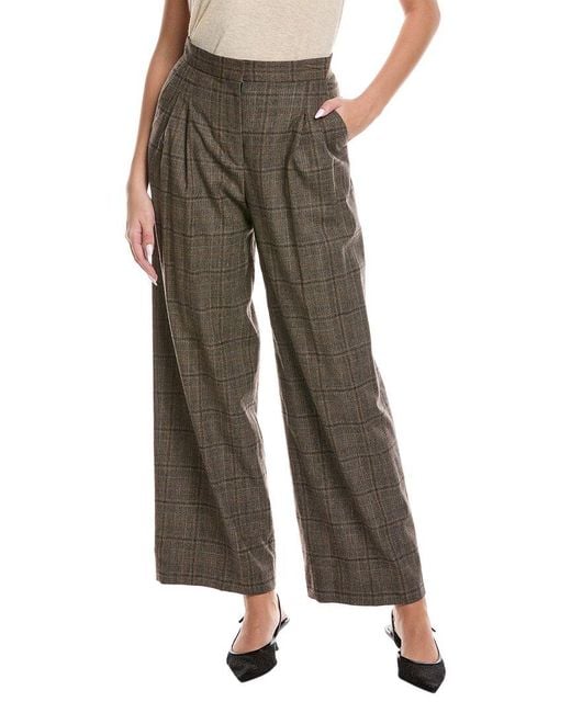 Ba&sh Brown Cadwin Wool-Blend Pant