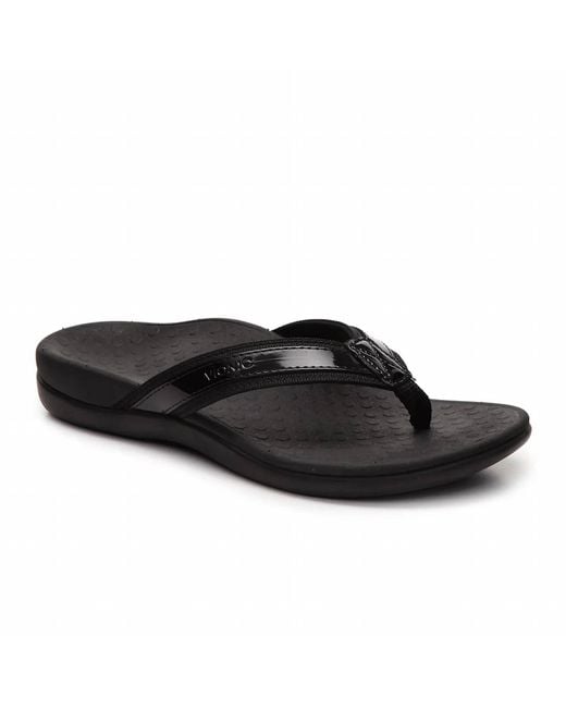 Vionic Black Tide Orthotic Flip-Flops