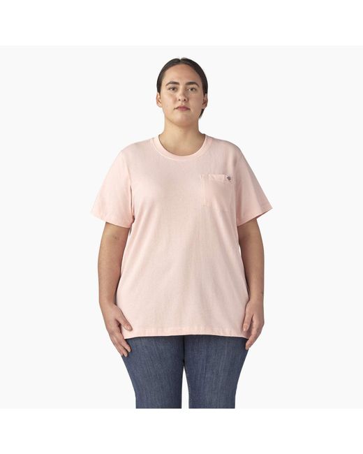 Dickies Pink Plus Heavyweight Short Sleeve T-shirt