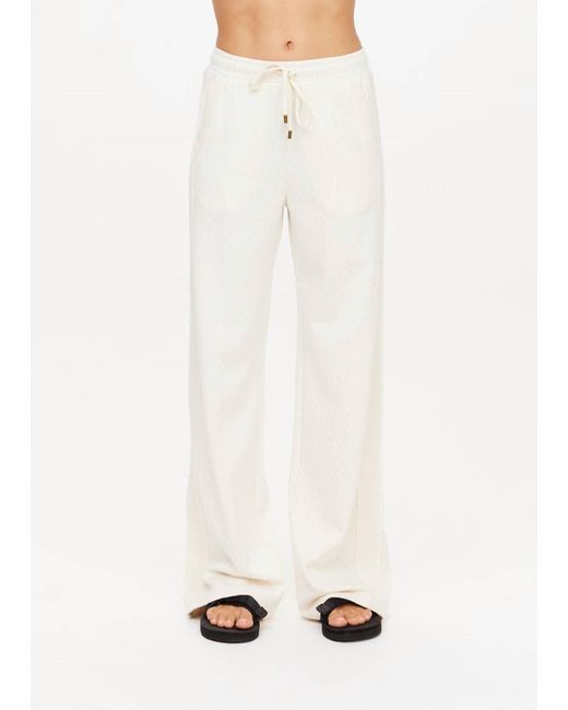 The Upside White Bow N Arrow Nova Flare Pant