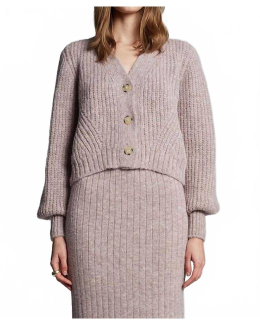 Eleven Six Gray Sara Blouson Sleeves Cardigan