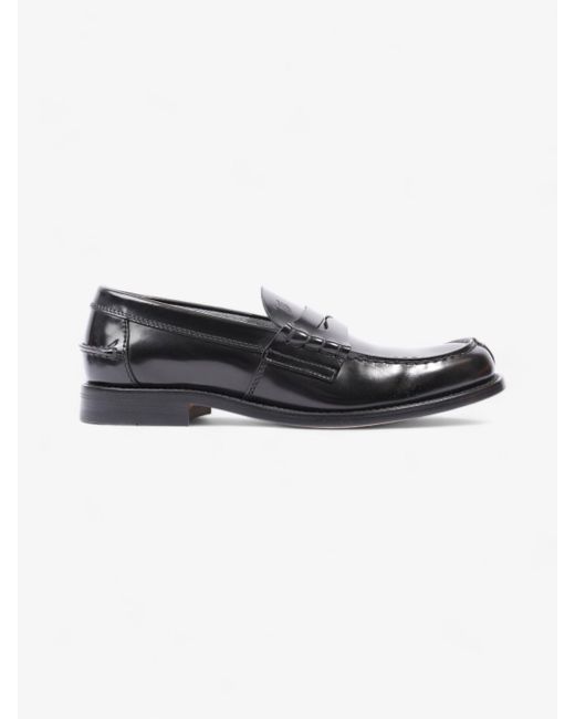 Tod's Black Loafers Patent Leather for men