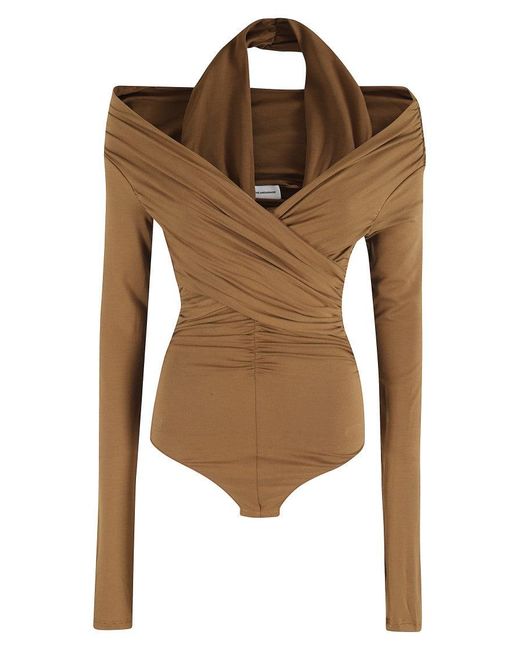 ANDAMANE Brown Yvonne Bodysuit Ballerina Bodysuit