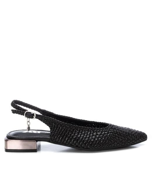 Xti Black Braided Slingback Flats By for men