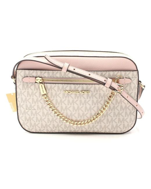 Michael Kors Metallic Jet Set Pvc Leather Shoulder Bag