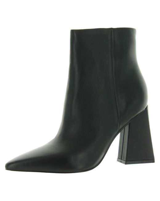 Marc Fisher Black Kulika Leather Pointed Toe Booties