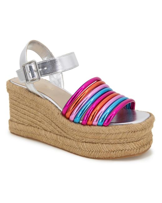 Kenneth Cole Metallic Shelby Striped Espadrilles