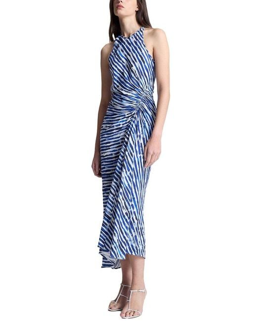 A.L.C. Blue Ruby Linen-Blend Dress